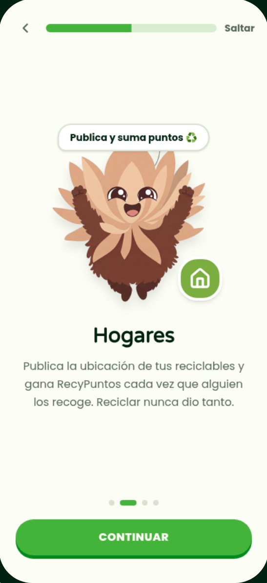 Pantalla Hogares: publica la ubicación de tus reciclables y gana RecyPuntos